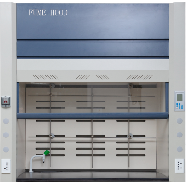 Fume hood upper cabinet with thick belt and LED light PP glass door frame 
